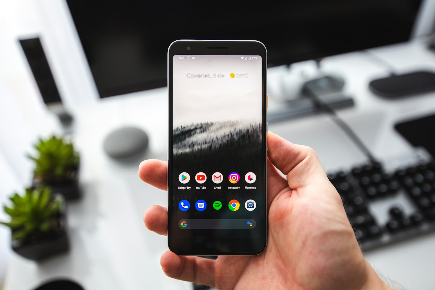 An Android handset the build has to run on