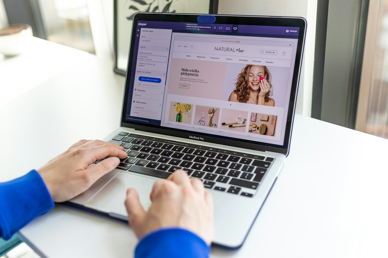 An online store being built and priced up